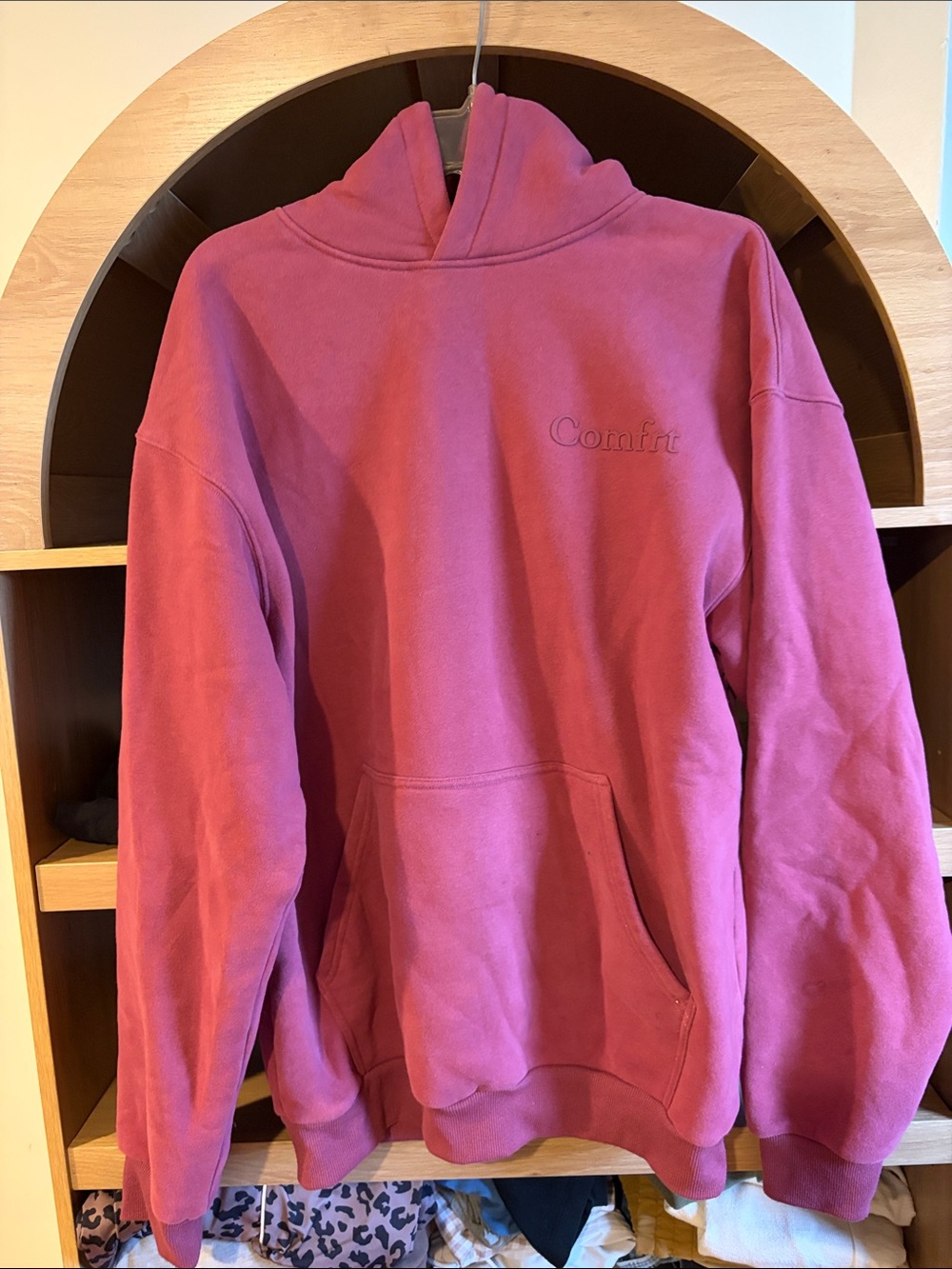 Comfy Craft Rose Pink Fleece Joggers - Picture 3 of 3